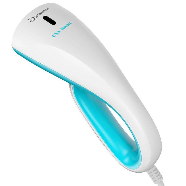 OXA Smart 1000W Ultra-Compact Handheld Garment Steamer, 20s Fast Steaming with 2 Brushes, Portable Fabric Clothes Steamer – Portable, Safe, Lightweight and Perfect for Travel & Home (Blue)