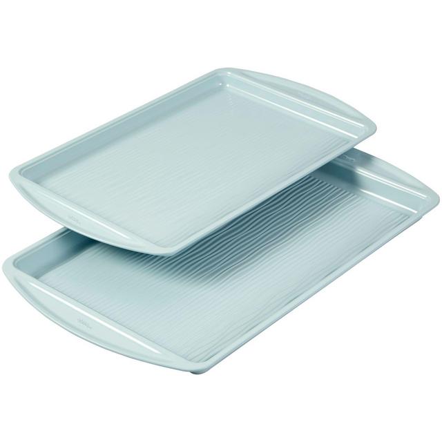 Wilton® Texturra Performance Nonstick 2-Piece Cookie Pan Set in Light Blue