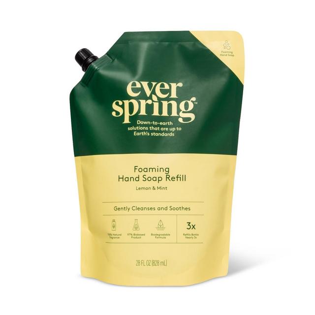 Foam Hand Soap Refill - Lemon & Mint - Everspring™