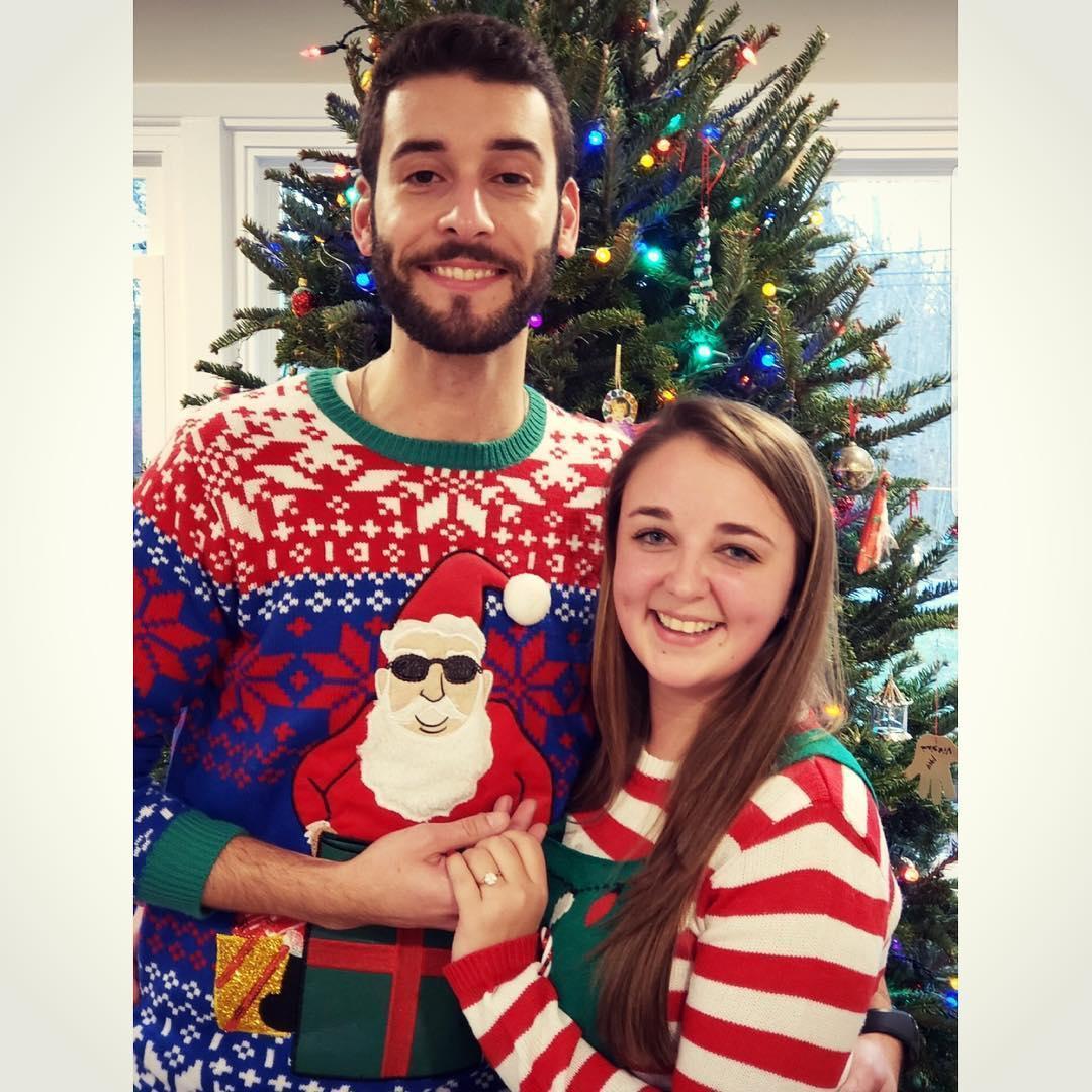 December 22, 2018 - our engagement. If you don't know the story behind our outfits, you should ask us sometime.