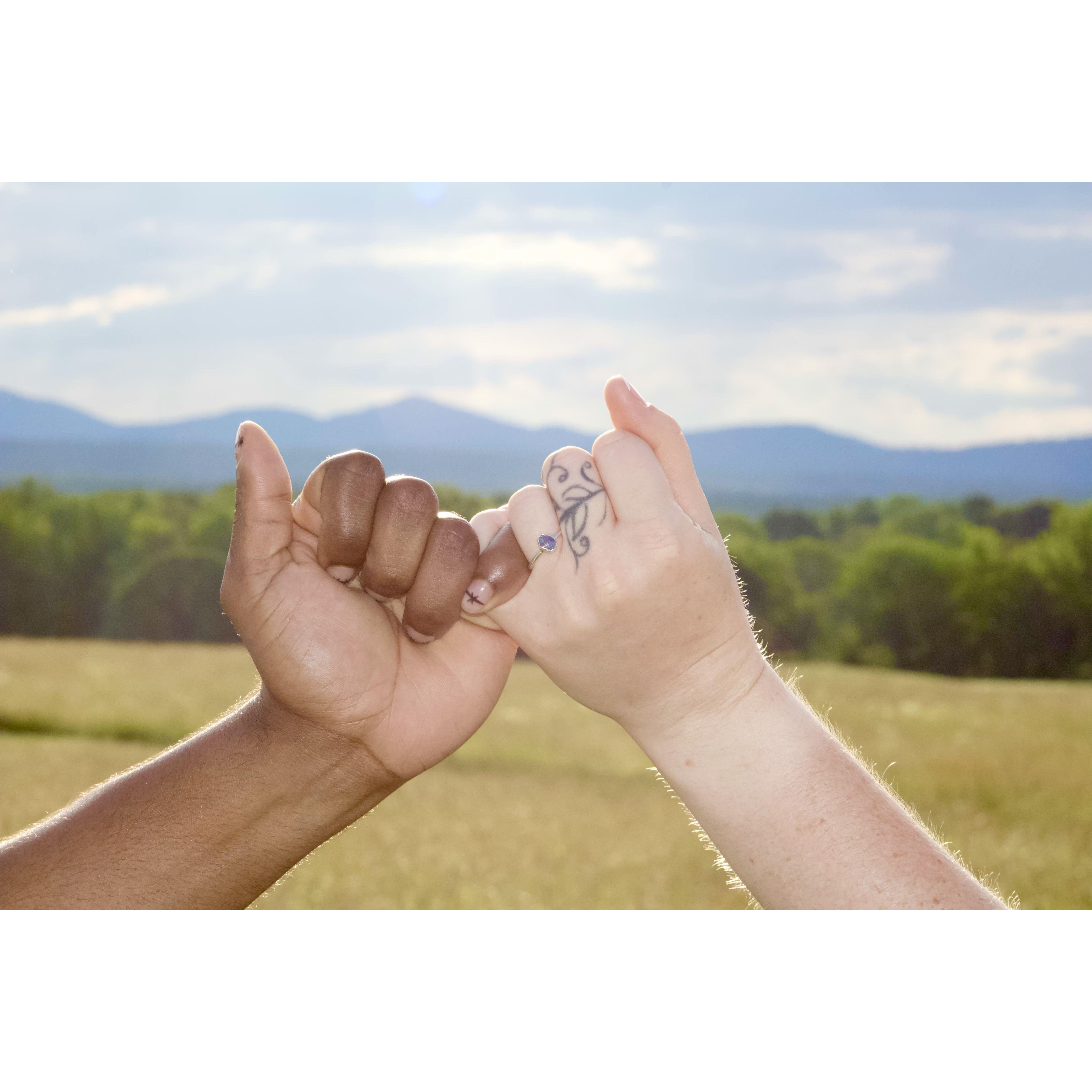 A pinky promise to forever