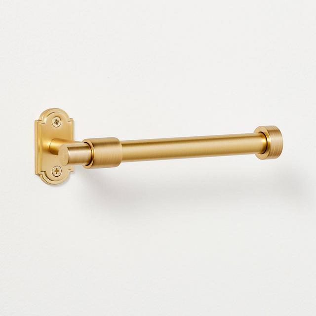Classic Metal Wall-Mount Toilet Paper Holder Brass Finish - Hearth & Hand™ with Magnolia