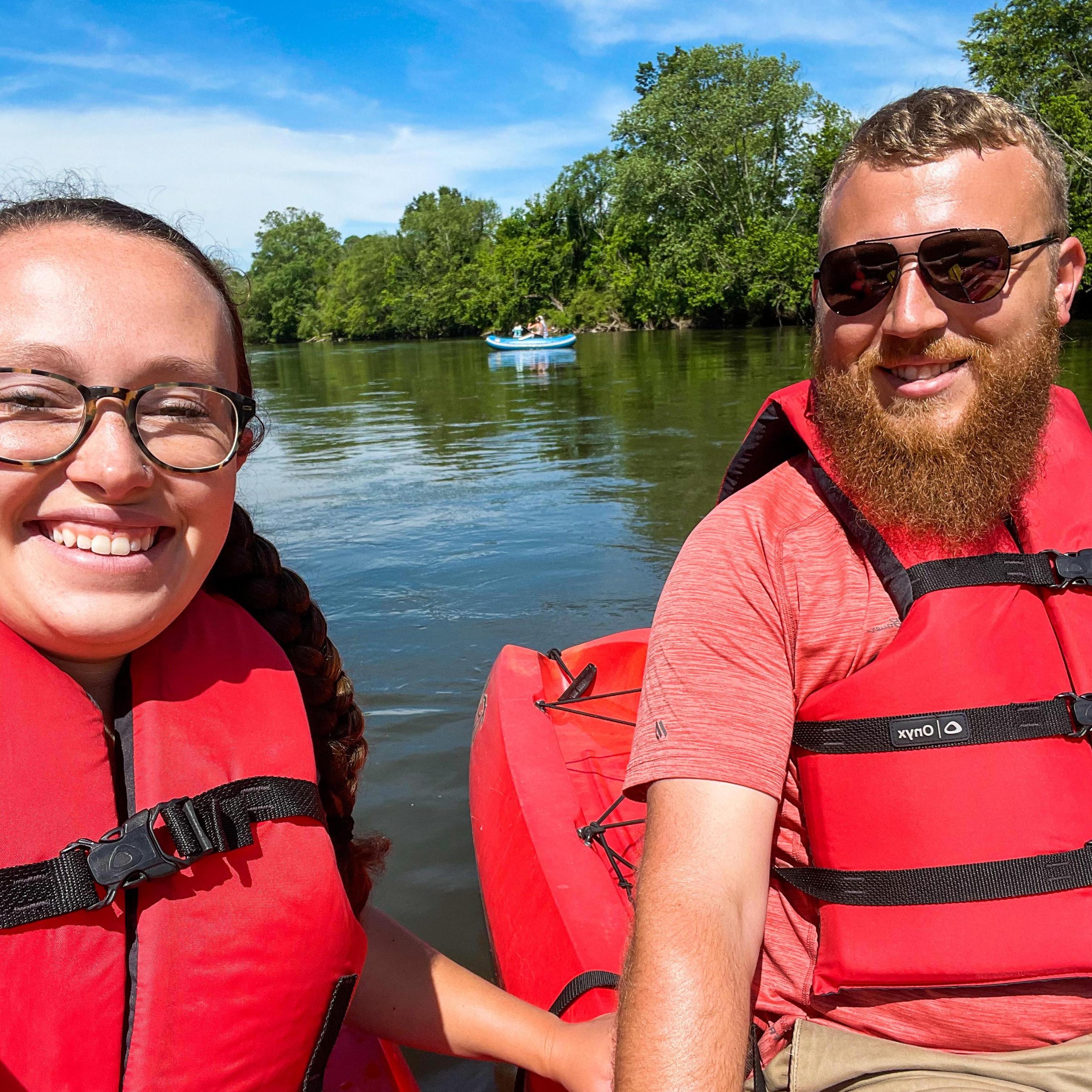 Kayaking in Asheville, NC.