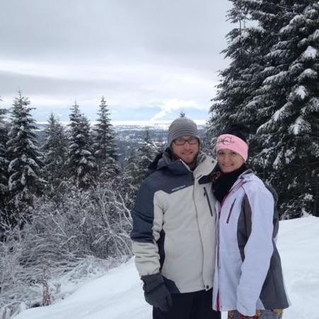 Our first white Christmas together in Idaho