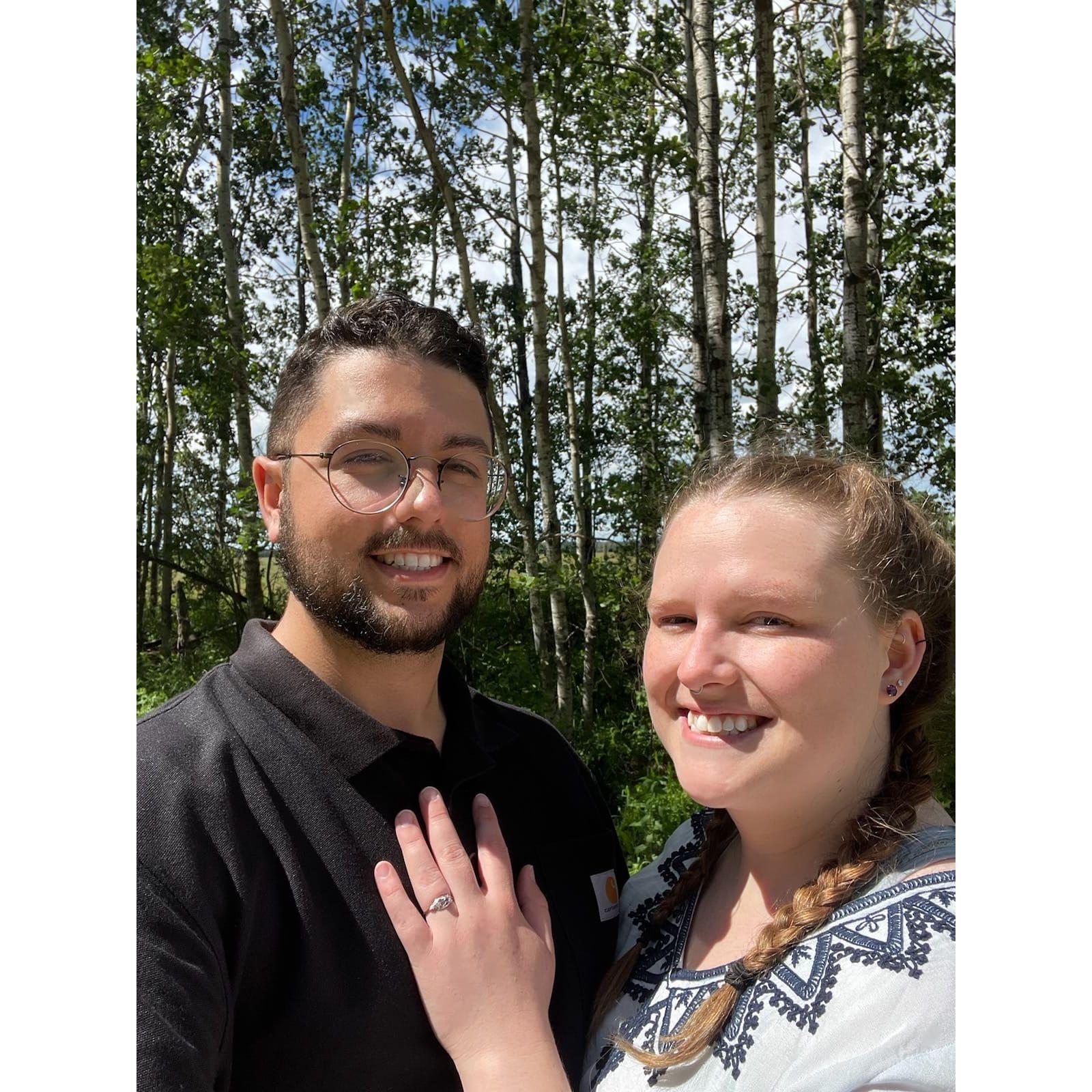 The day we were engaged! Too long ago ;)