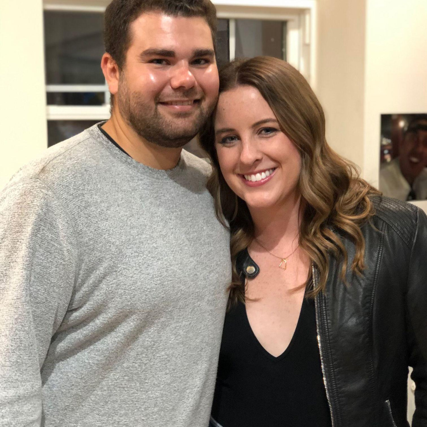 Our first photo together in 2020.