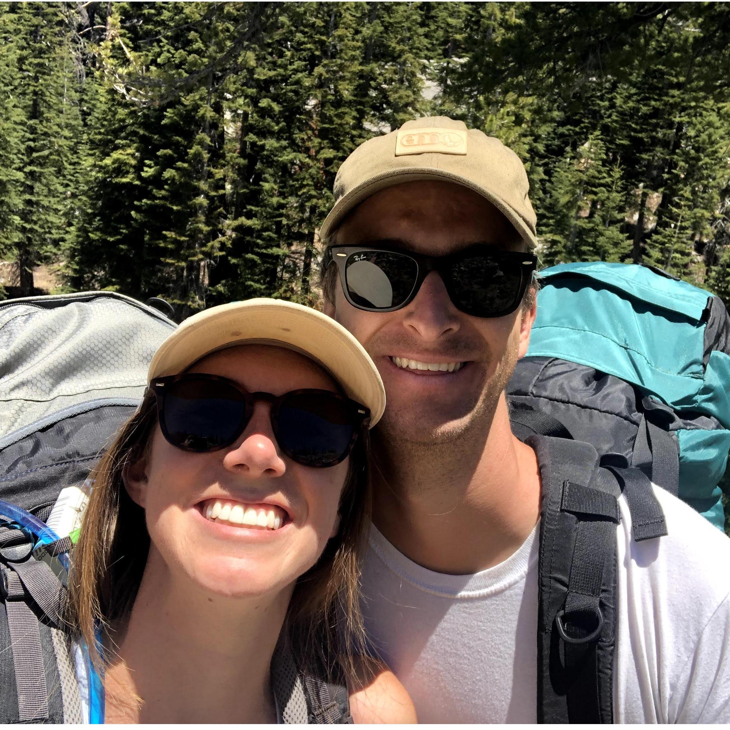 Backpacking in the Sierras.