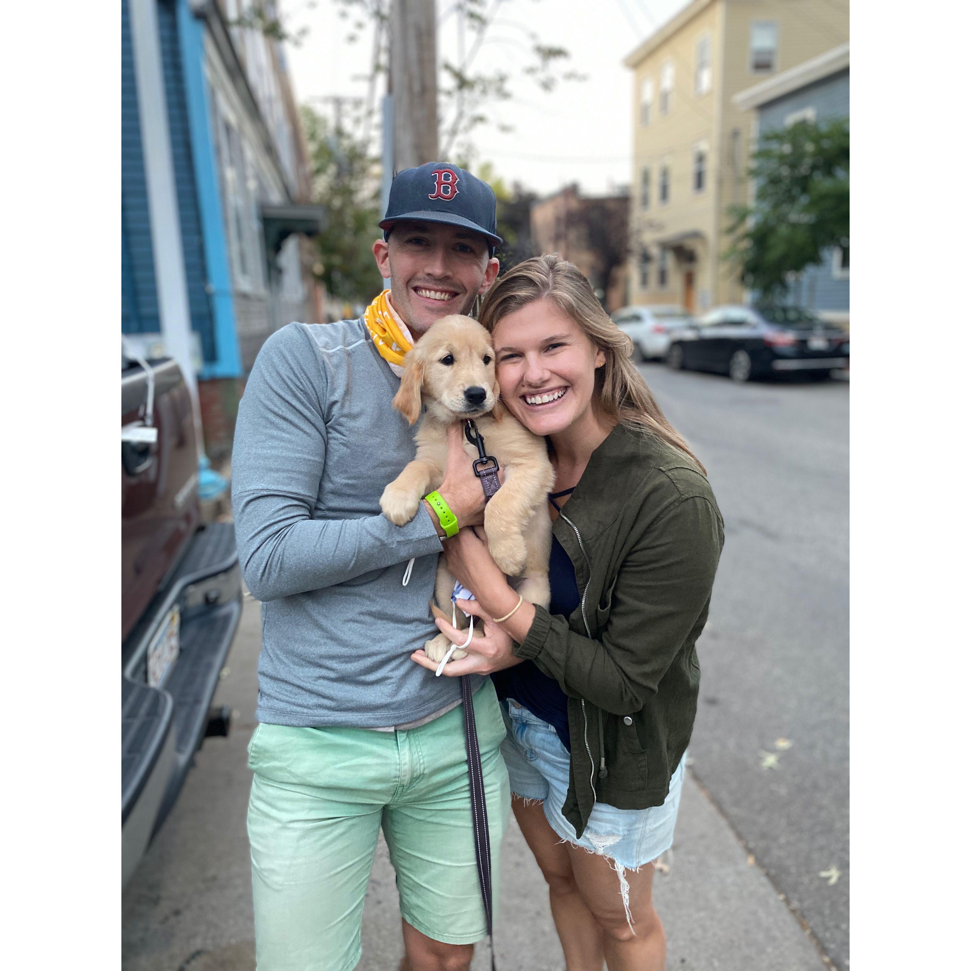 The first day we became a family of 3!