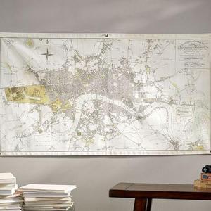 London Map Canvas Wall Art
