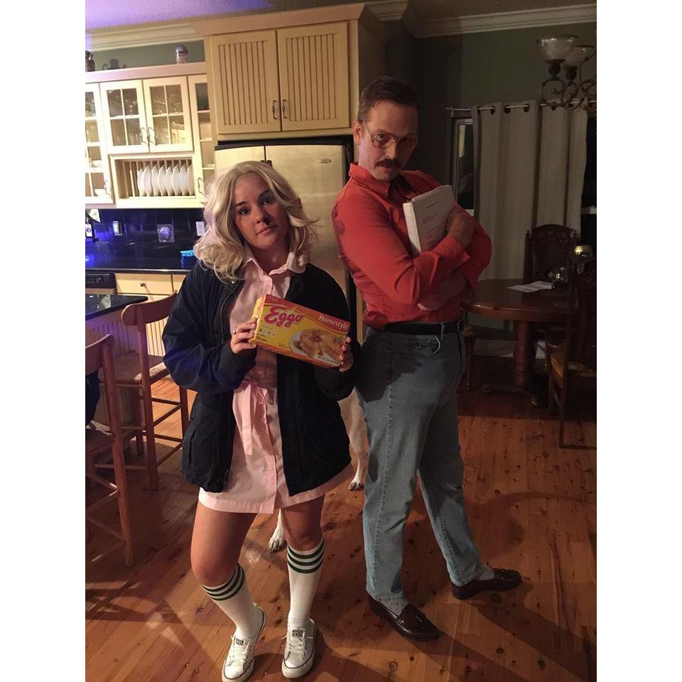 Barb and Eleven at Halloween.