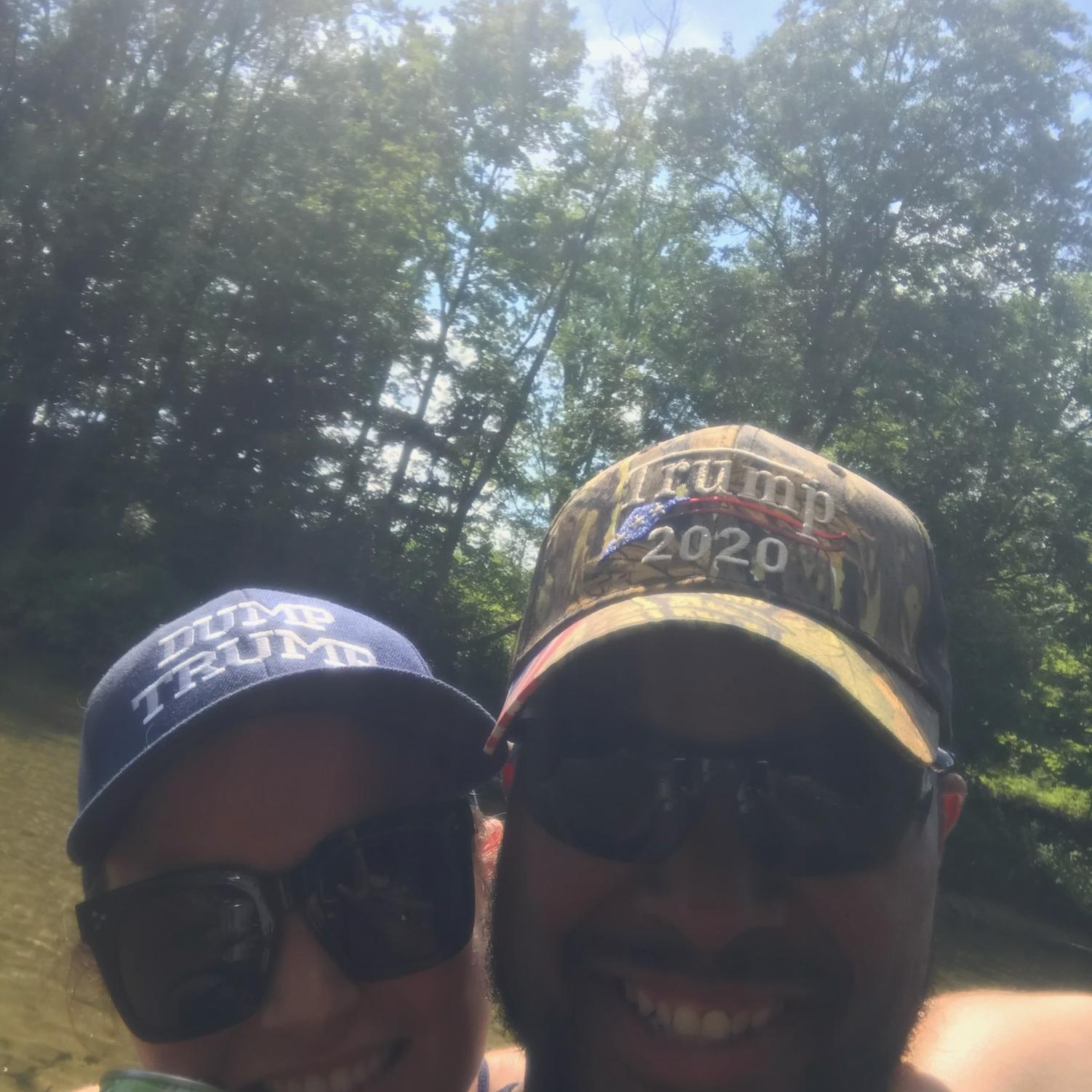 Canoeing the Saco River, ME- during the election year.