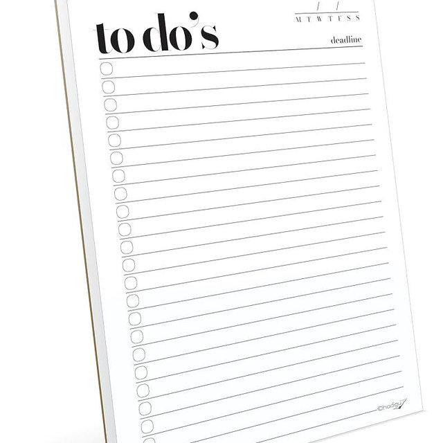 HADIGU To Do List Notepad A5 Size (8.3"x5.8") Premium Thick Paper With Cardboard Back Support, Undated Daily Planner Notepad, Daily To Do List Notebook, Ruled Pages, Checkboxes, Deadline Column.
