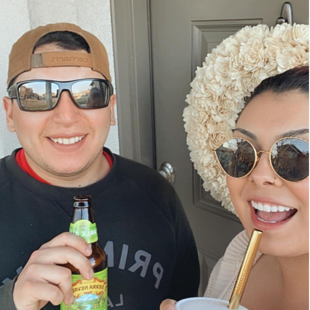 The first photo we took after buying our first home!