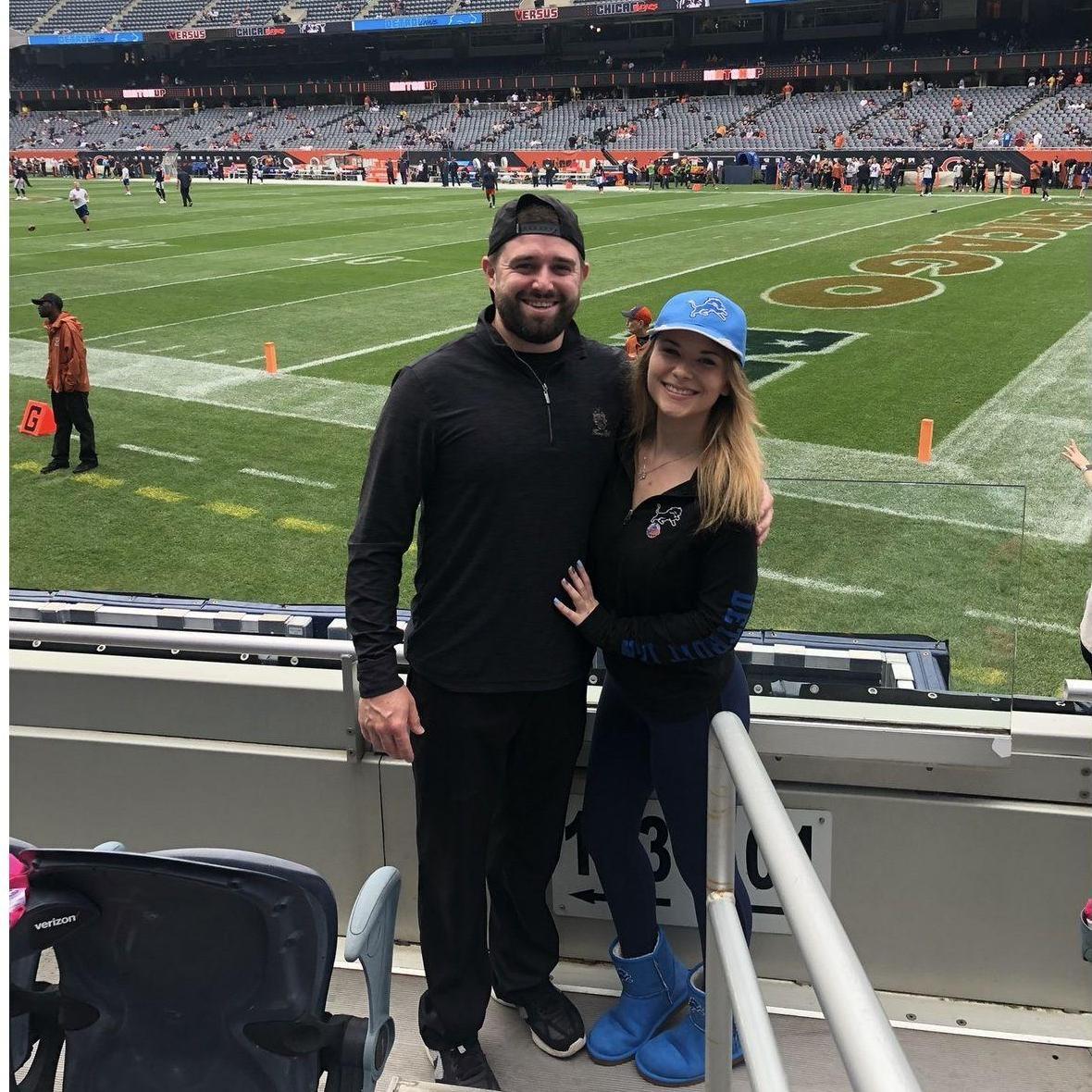 October 3, 2021: He took me to my very first Lions vs Bears game!