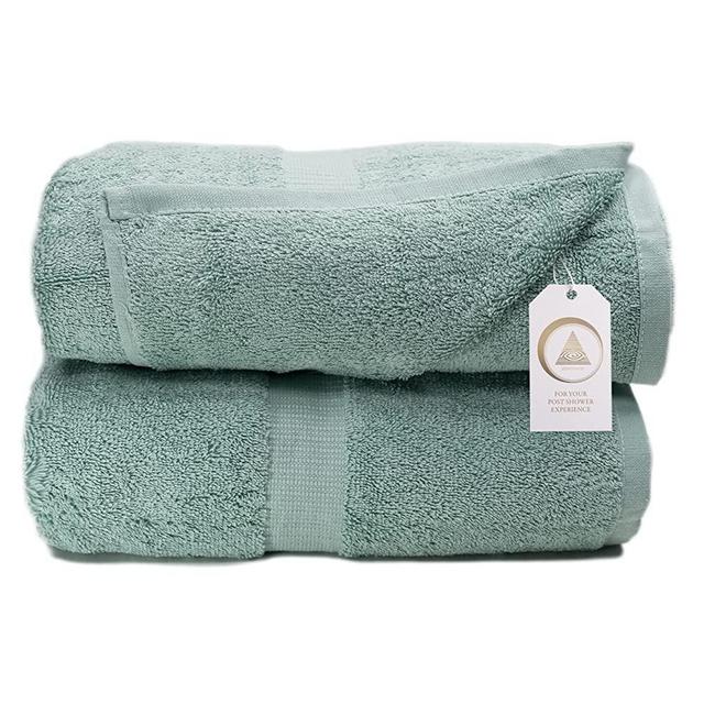 Zenith Luxury Bath Sheets Towels for Adults - Extra Large 40X70 Inch, 600 GSM, Oversized Bath Towel, Bath Sheets , XL Towel 100% Cotton. (2 Pieces of Bath Sheet, Sage Green)
