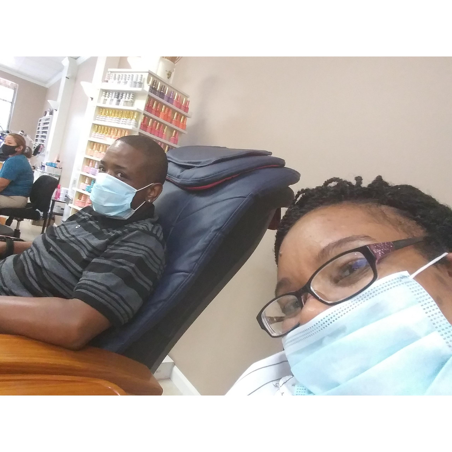 Self-care during COVID....men do get pedicures.