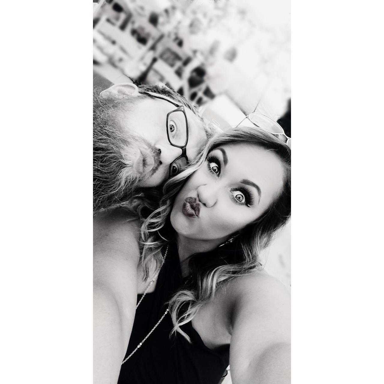 He let's me be my goofy self, and will join in with me...sometimes.