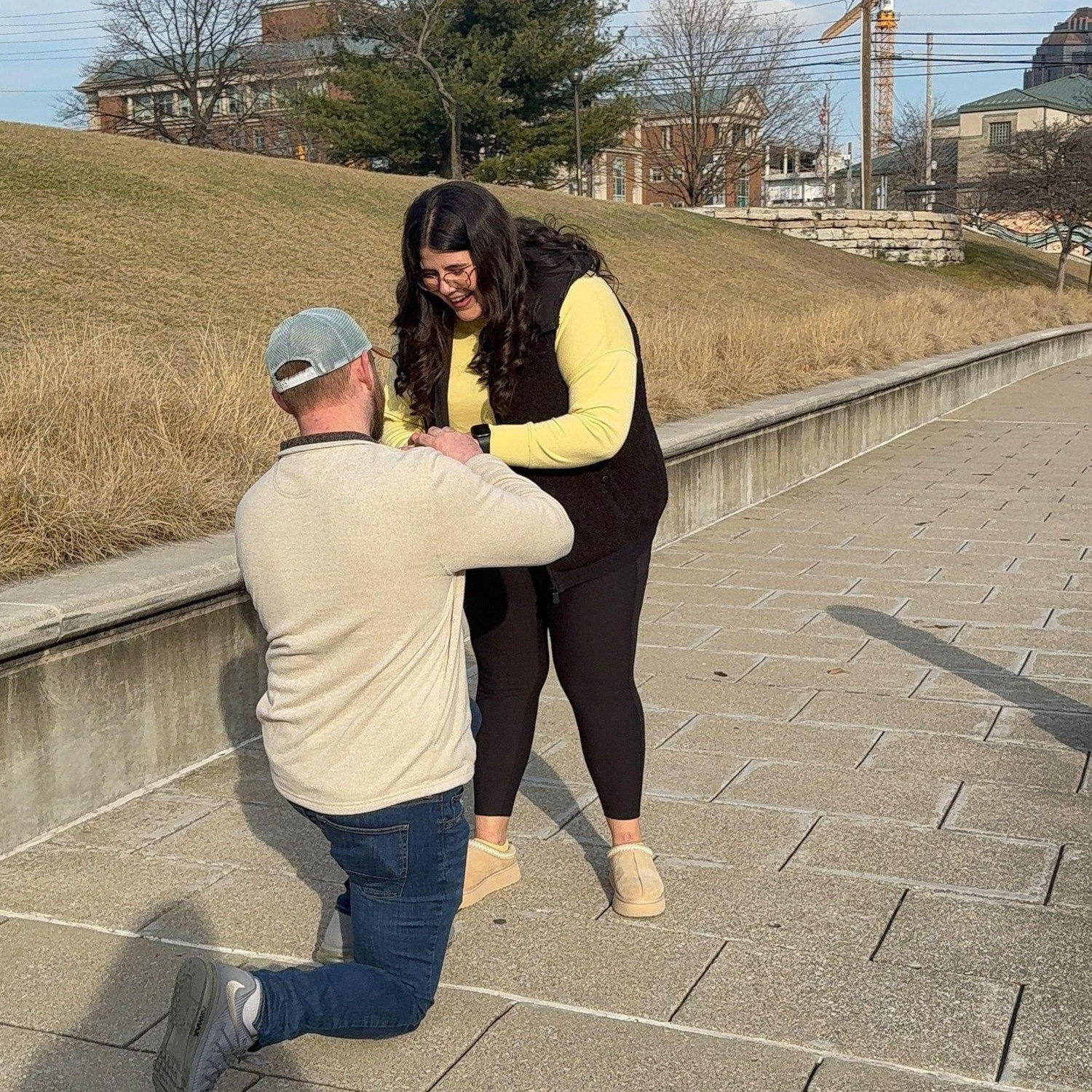 The day we got engaged, one of our favorite memories so far!