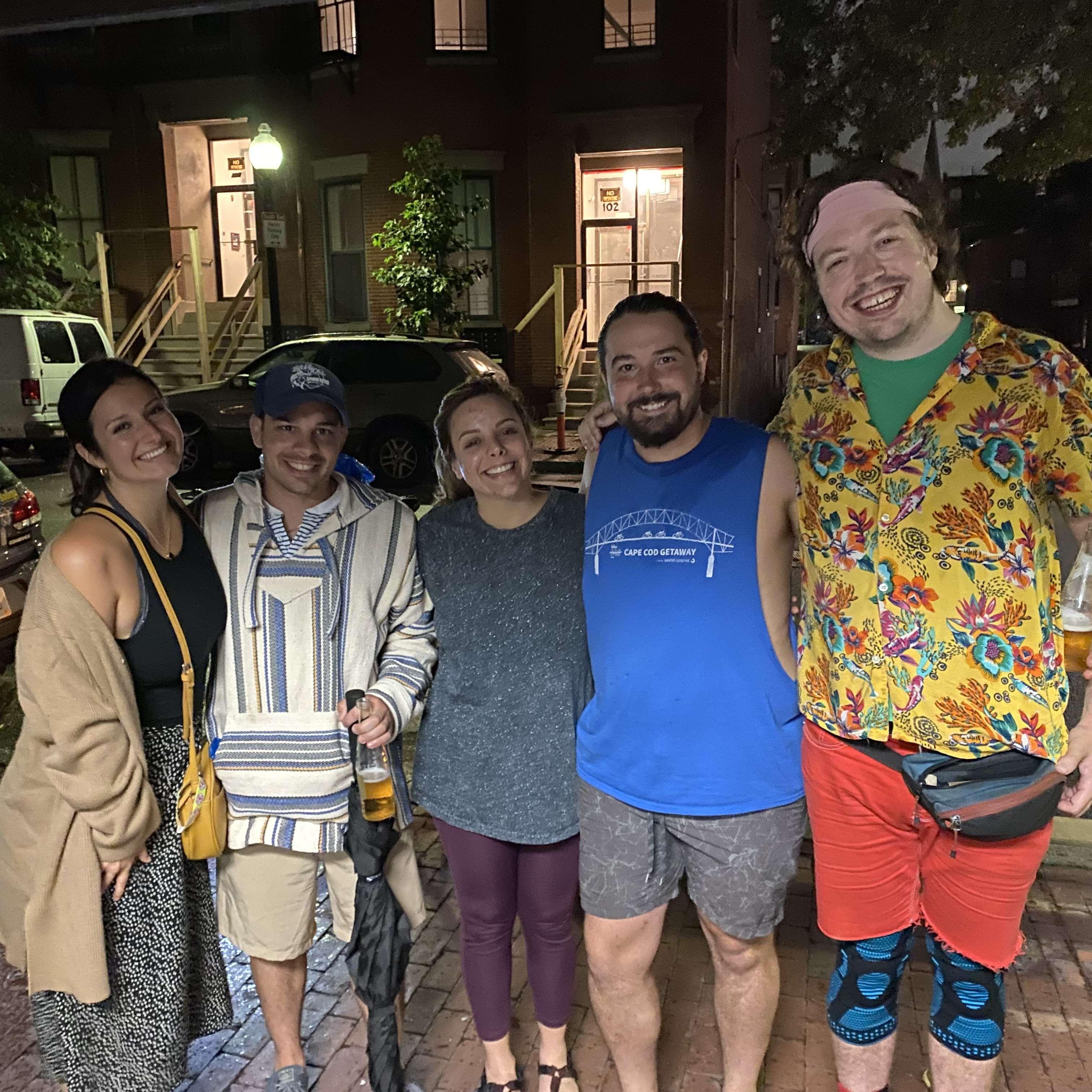 That same trip to Boston they visited Kat's sister Dre and even got a Pedicab ride after the concert from Dre's boyfriend Nick!
