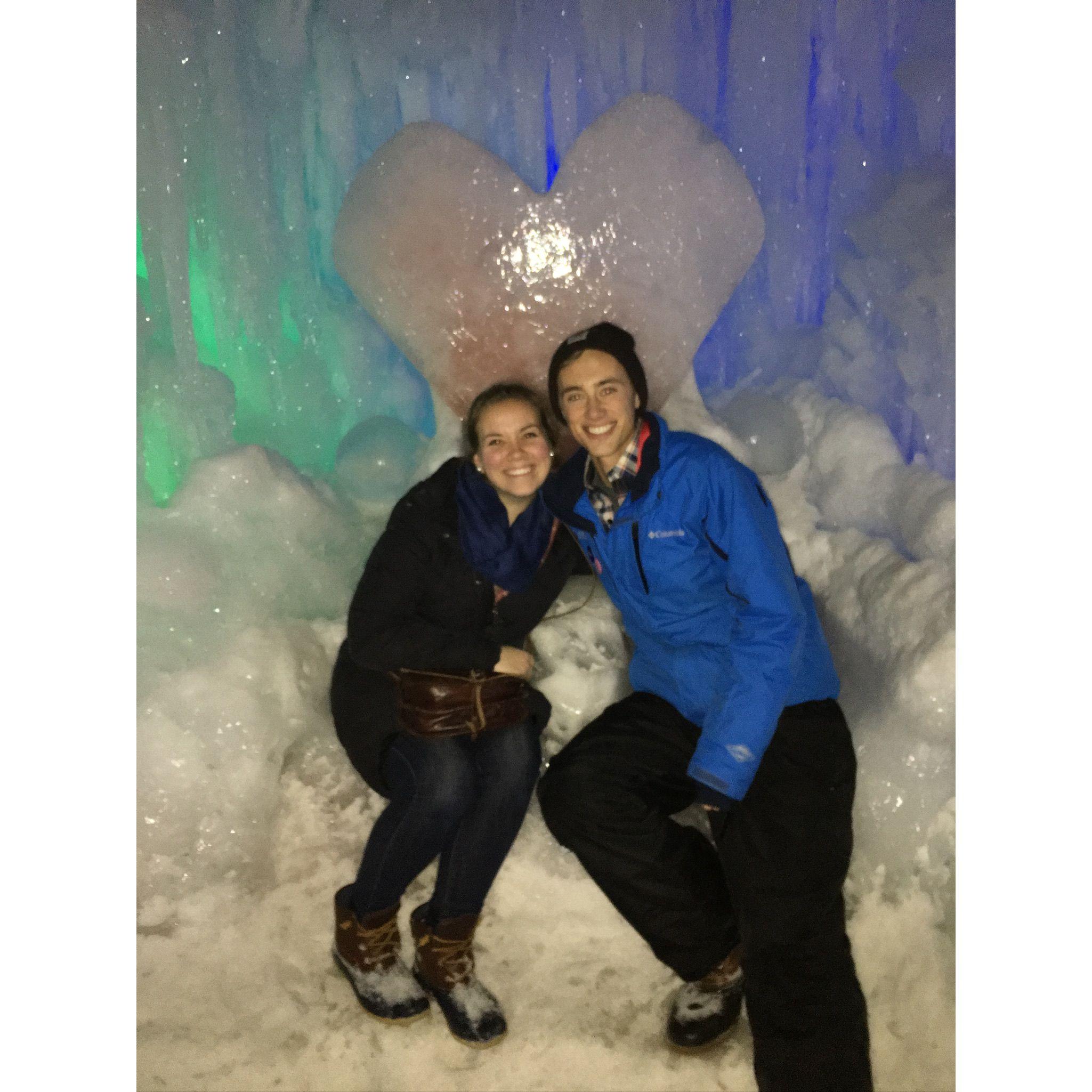 Blake running the Ice Castle! - 2017