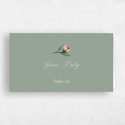 Sage, Green Wedding Place Card - Reagan