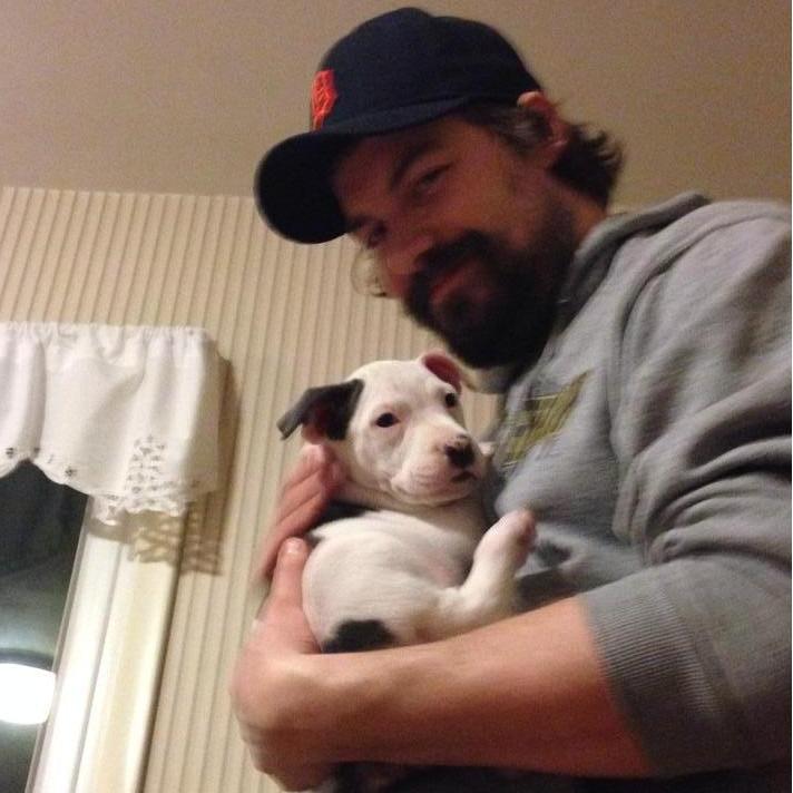 2014: Tony and his first born, Gertie Sassagoula Mimi-Rose Howard Jeffrey-Sangalli