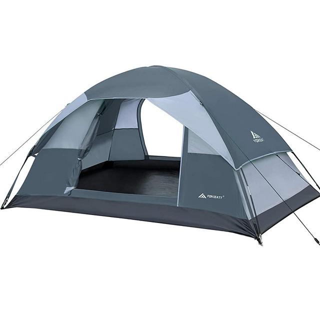 Forceatt Camping Tent for 2 People with Double Doors, Waterproof and Windproof, Easy to Install, Backpacking, Ventilated and Suitable for Outdoor and Hiking Trips
