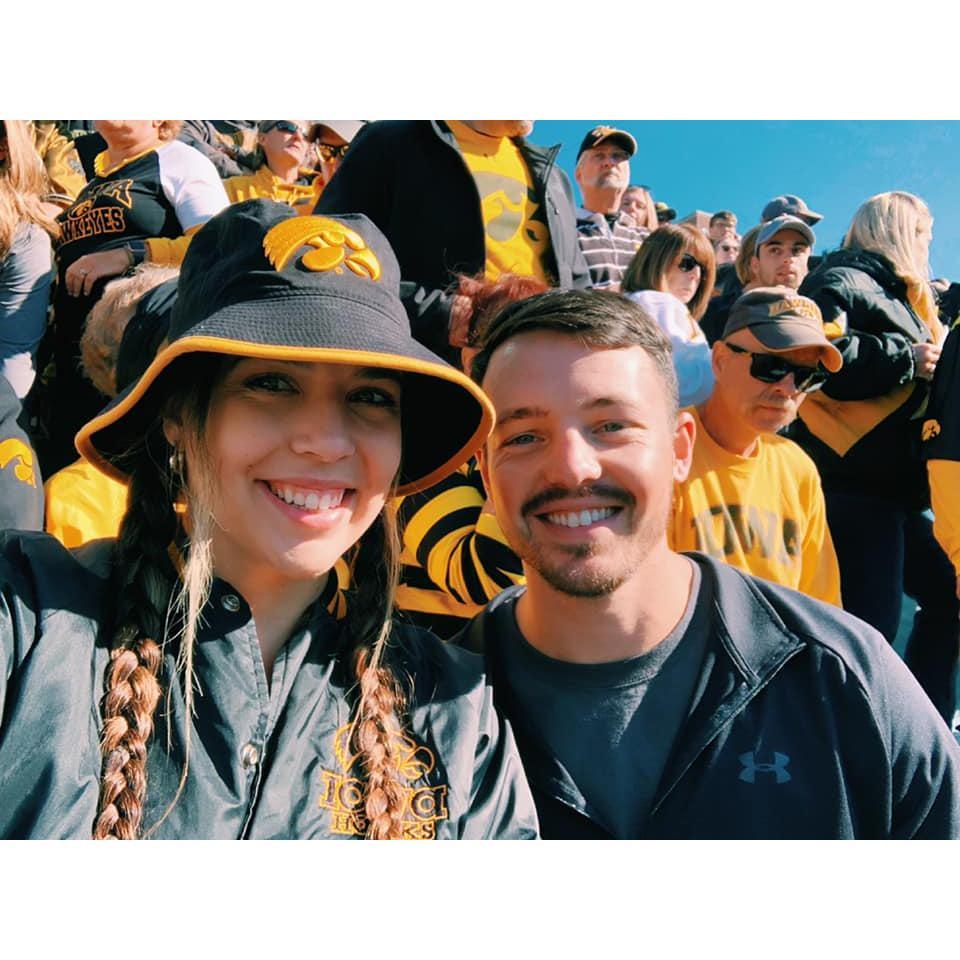 Just the two of us at an Iowa football game!