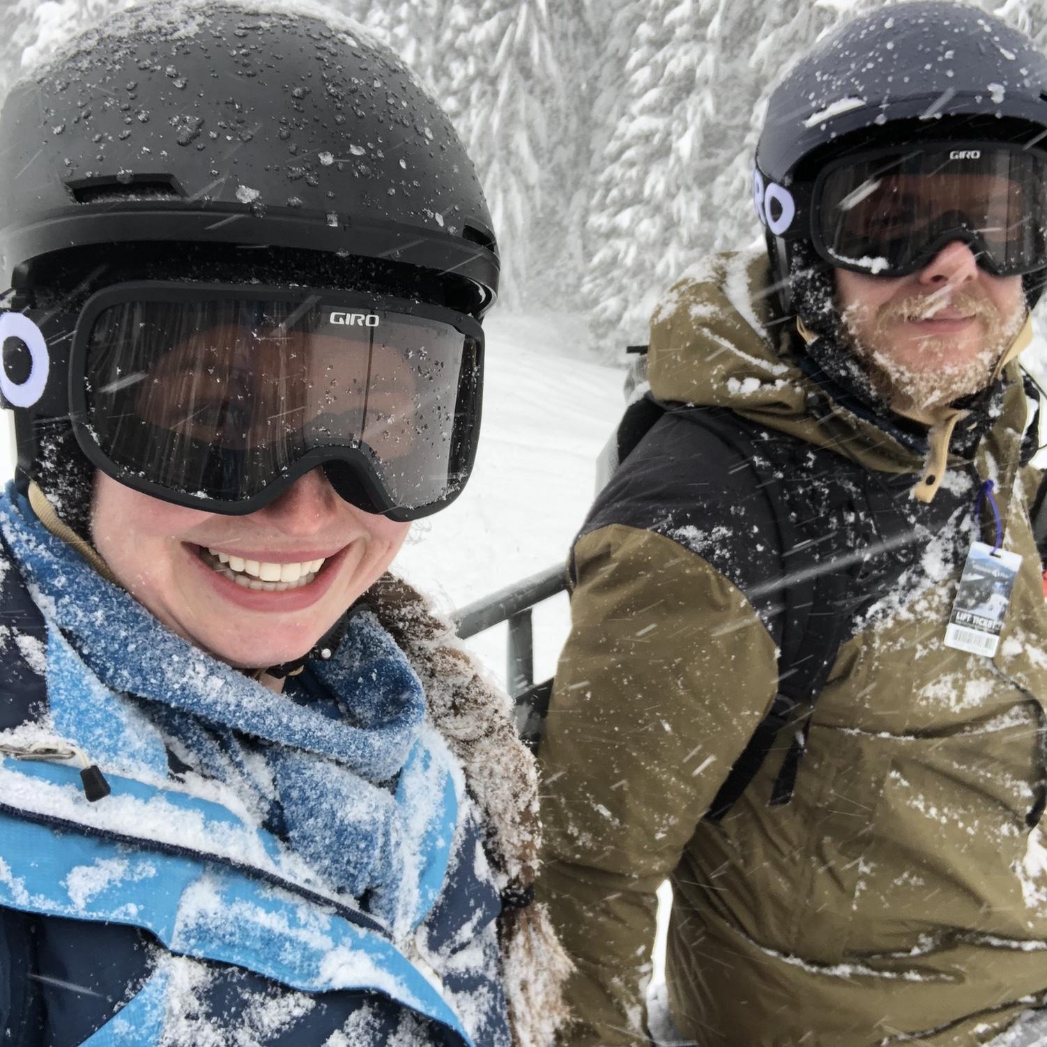 Enjoying a fresh powder day at Willamette Pass
