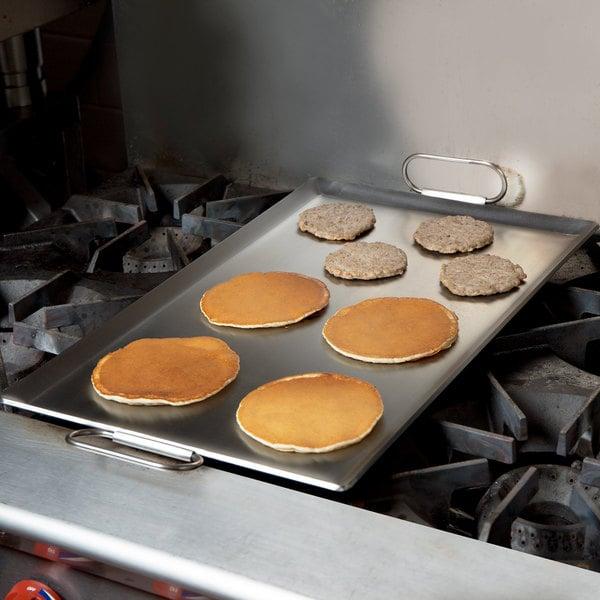 Vigor 14" x 23" Portable Steel Griddle with Fold-Down Handles