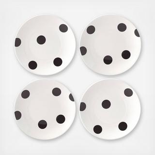 Deco Dot Tidbit Plate, Set of 4