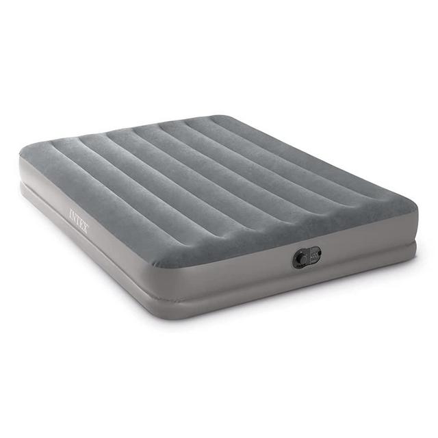 Intex Dura-Beam Standard Series Prestige Mid-Rise Airbed with Fastfill USB Powered Internal Air Pump