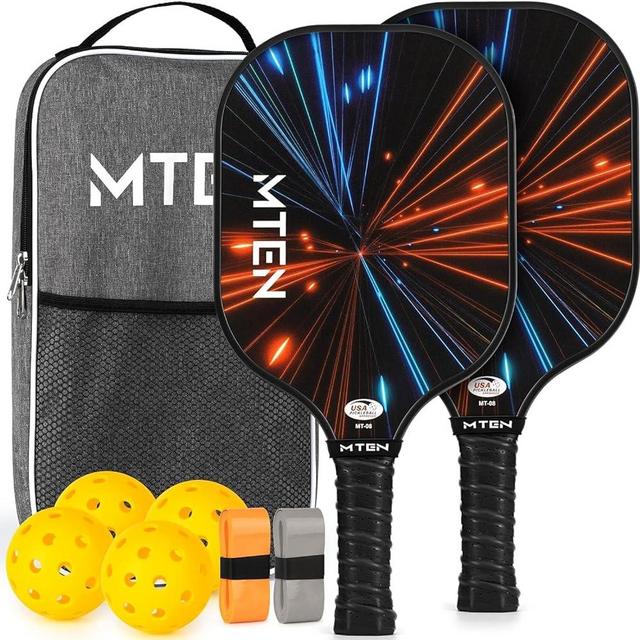 Pickleball Paddles, USAPA Approved Fiberglass Surface Pickleball Set with Pickleball Rackets, Pickleball Paddles Set ​for Men Women