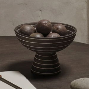 brura bowl —coffee / white