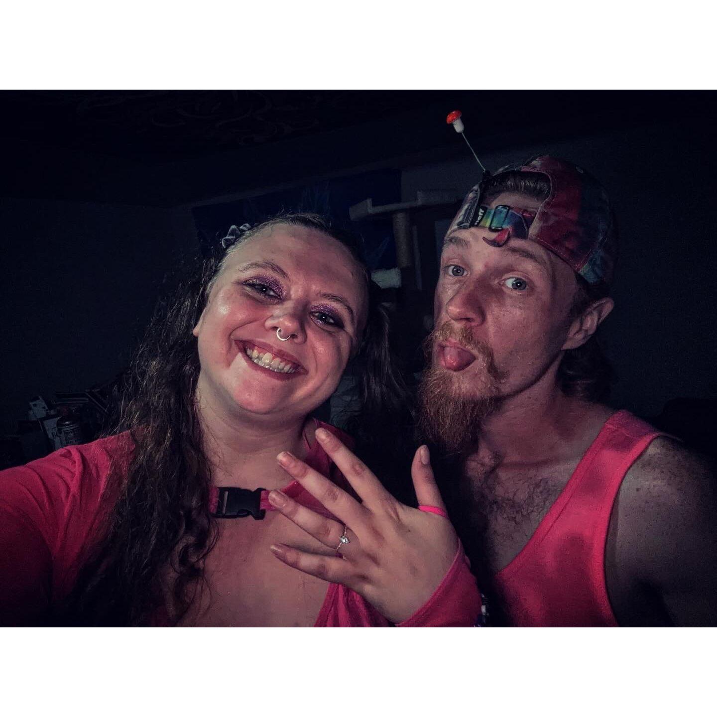 I said "yes" at our first rave together