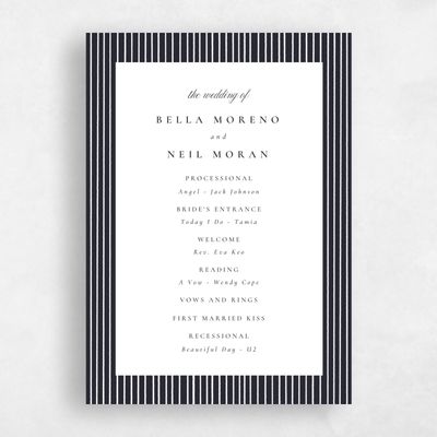 Ebony, Black Wedding Program - Rodez