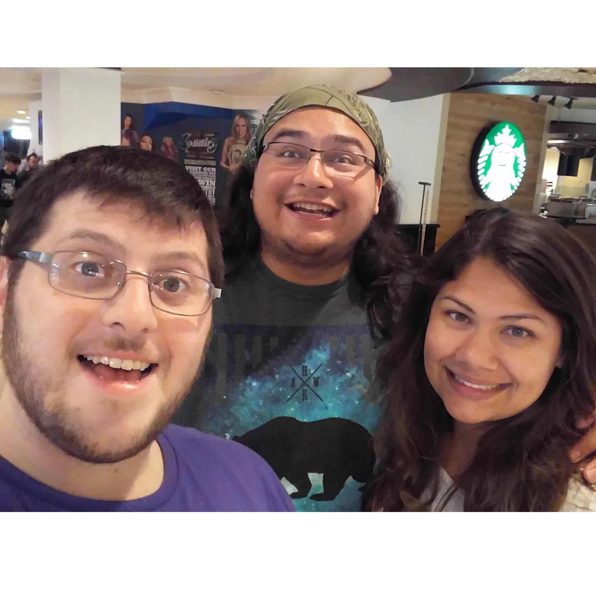 In Vegas for Aydda's birthday with Olivia's brother Gavin!