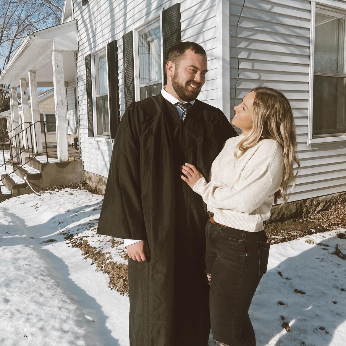 Kyle's college graduation day