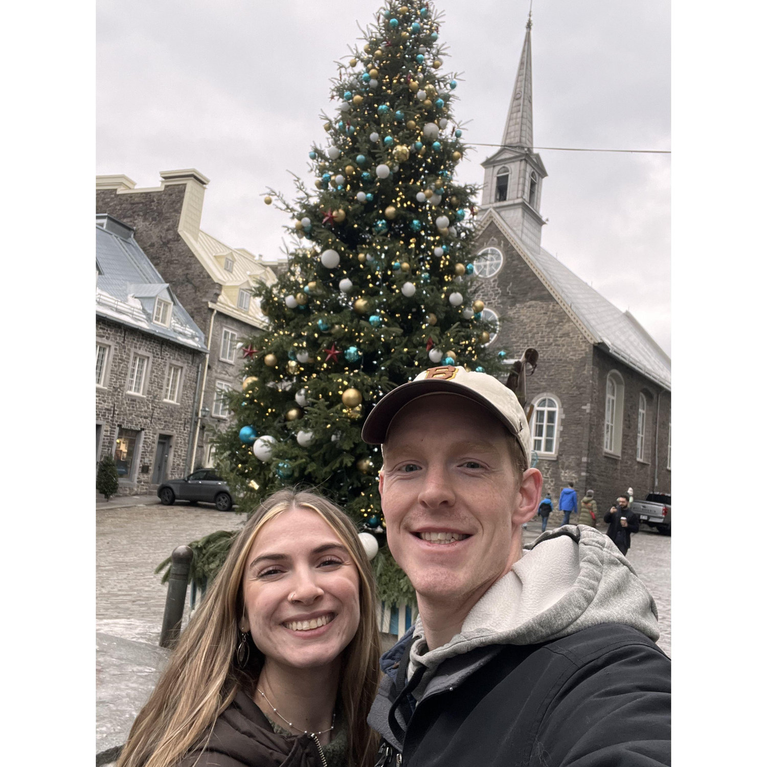 Christmas in quebec! (we love christmas can u tell)