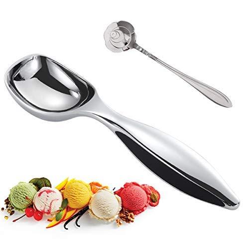 Ice Cream Scoop, Professional Ice Cream Scooper with No-Slip Handle, Heavy Duty Ice-Cream Spade Great for Creative Kitchen Stuffing, Cookie Dough, Sorbet(Dishwasher Safe)