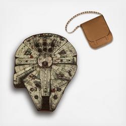 Star Wars Decorative Throw Pillow | Millennium Falcon Pattern | 20 x 20 Inches