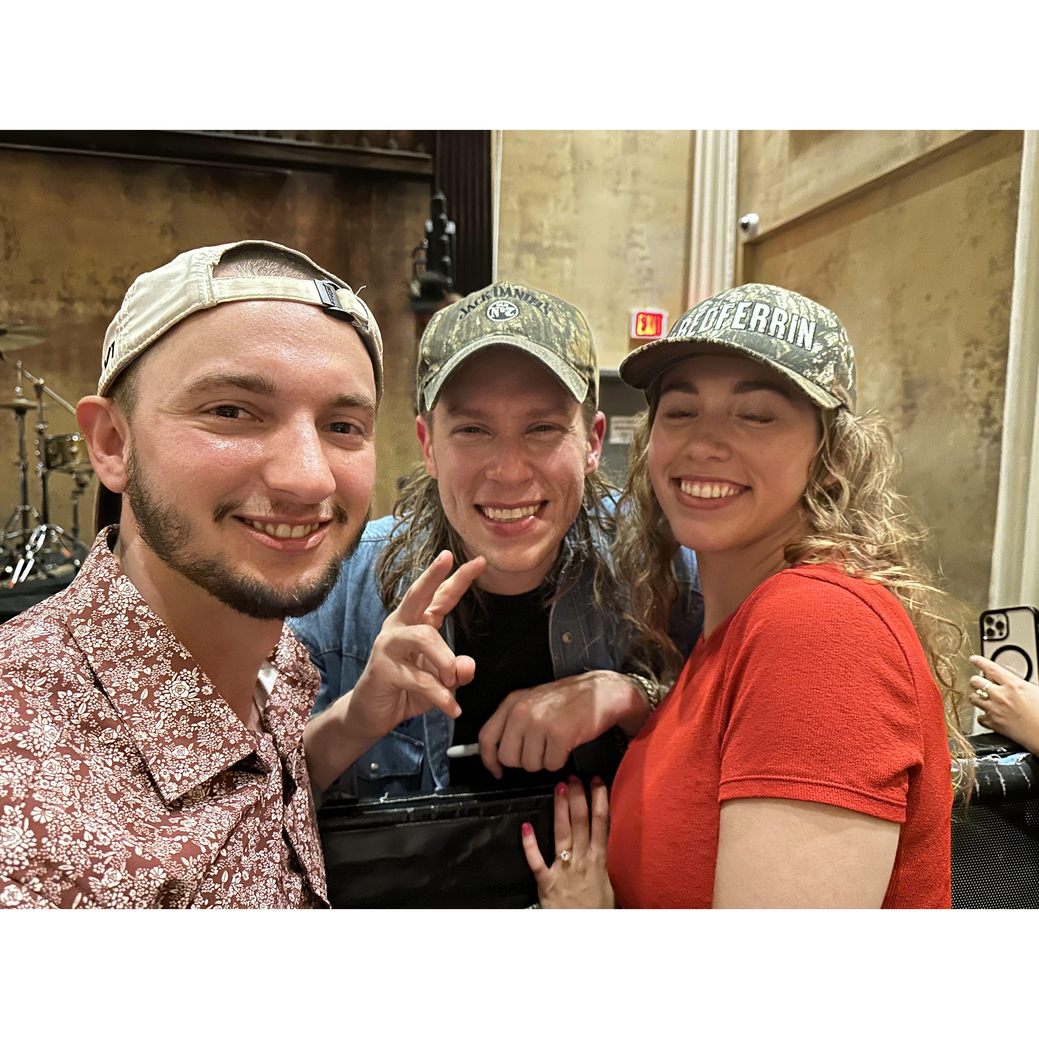 Meeting one of our fav artists, Redferrin