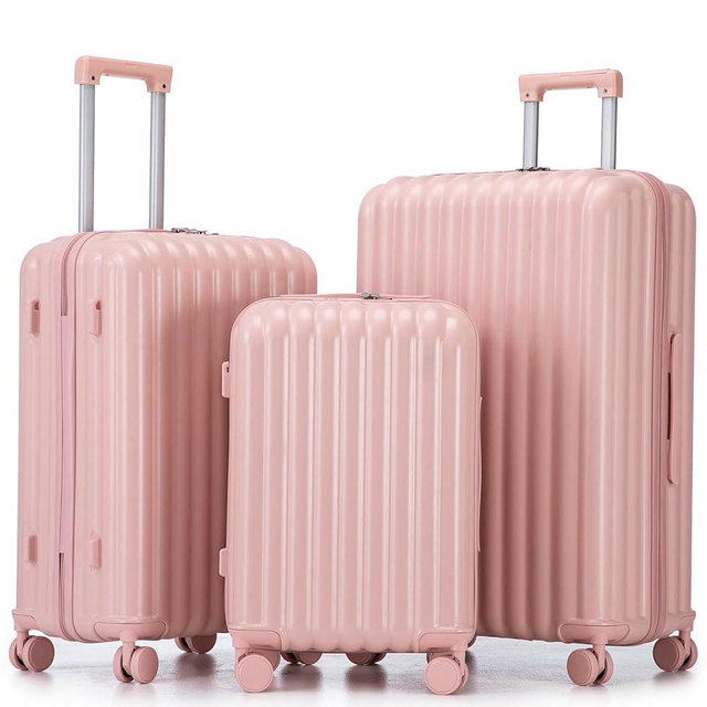 3 Luggage Sets, Hardshell Suitcase Spinner Wheels with Combination Lock