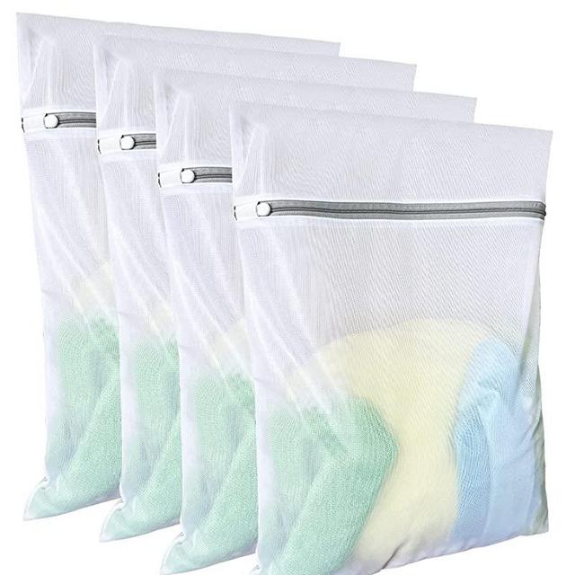 Laundry Bags Mesh Wash Bags(4Pcs,16 x 20 Inches),delicate laundry bag for College,Dorm,Storage