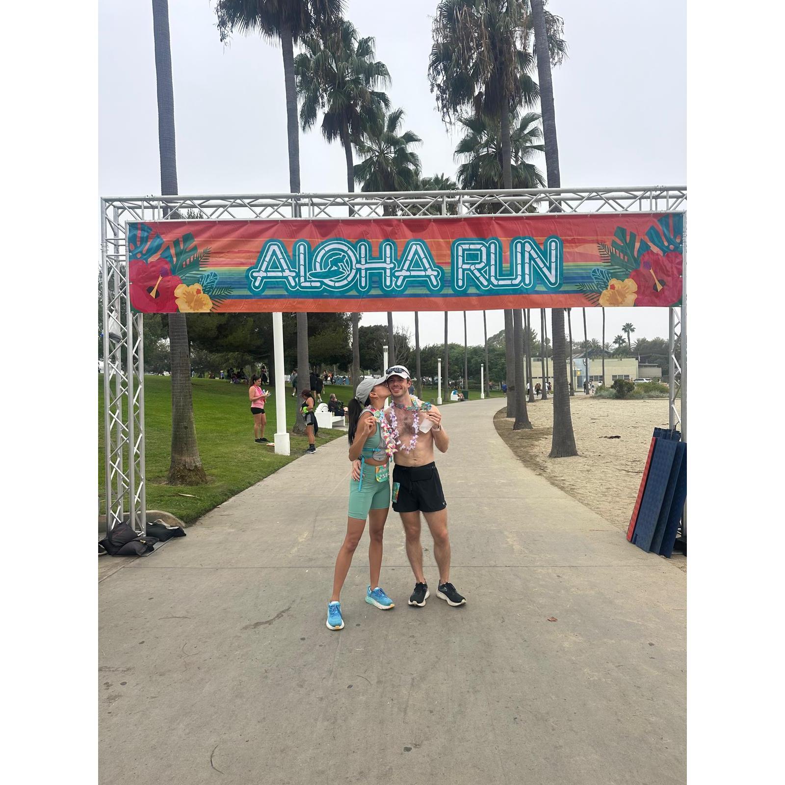 Our first race together! Long runs are our new weekend tradition :)