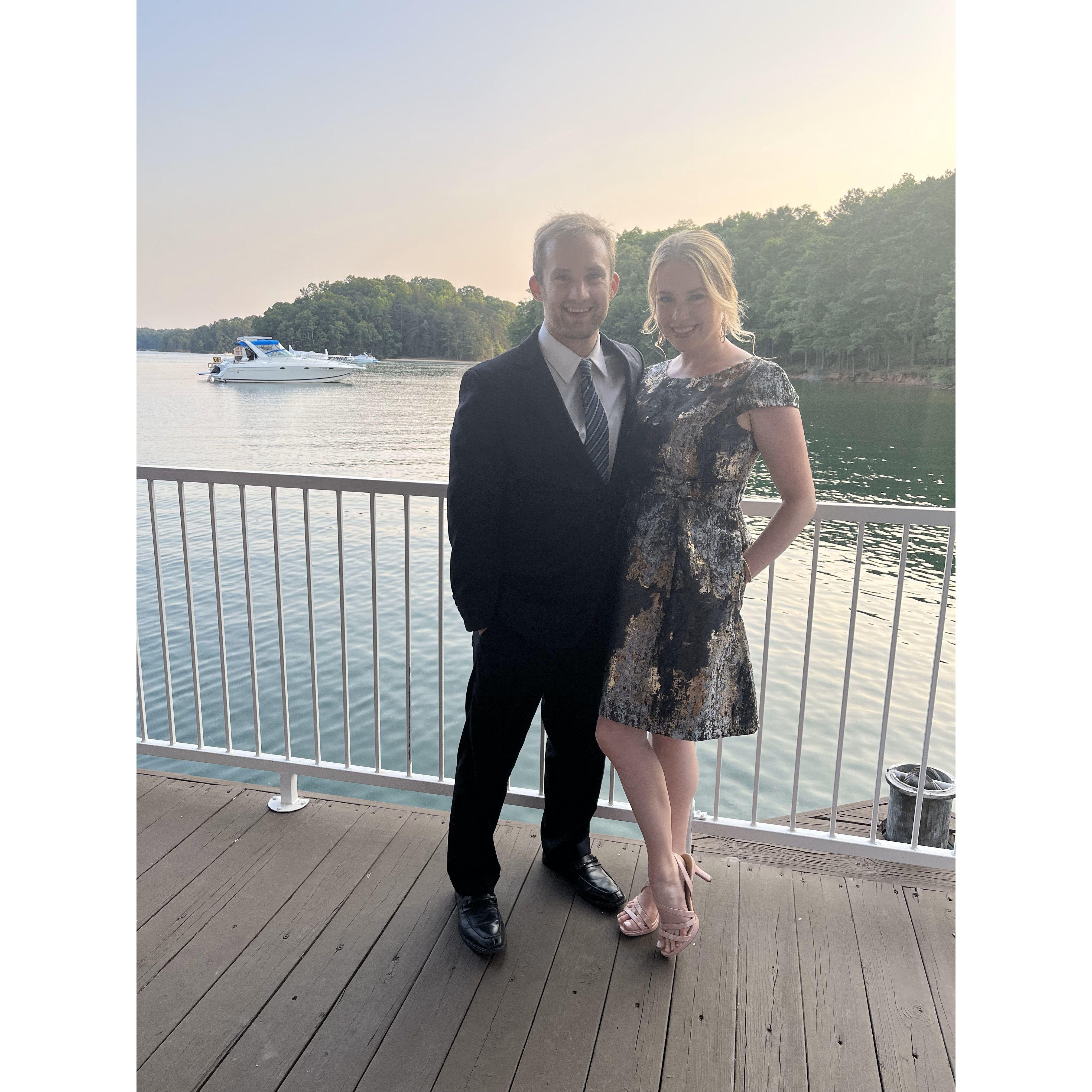 The lovely couple at sunset