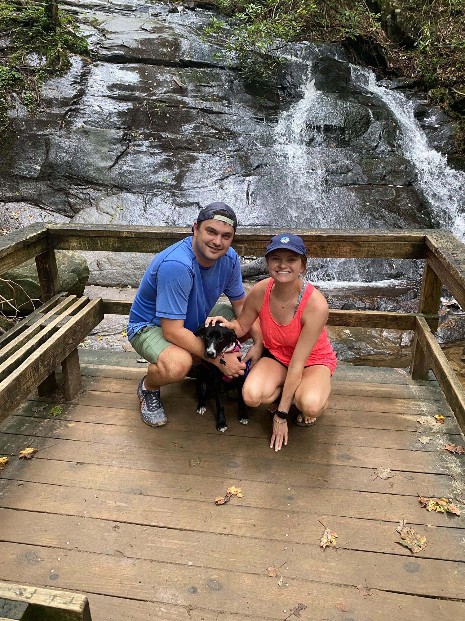 Blue Ridge, Georgia on a hike with our dog, Peggy