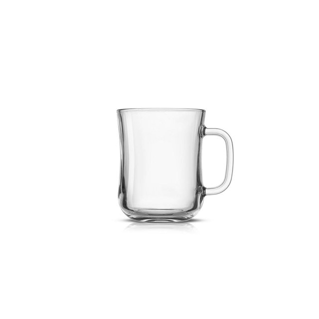 JoyJolt Diner Single Wall Coffee Glass 15.5 oz, Set of 4