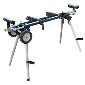 Deluxe Miter Saw Stand with Wheels and 110-Volt Power Outlet