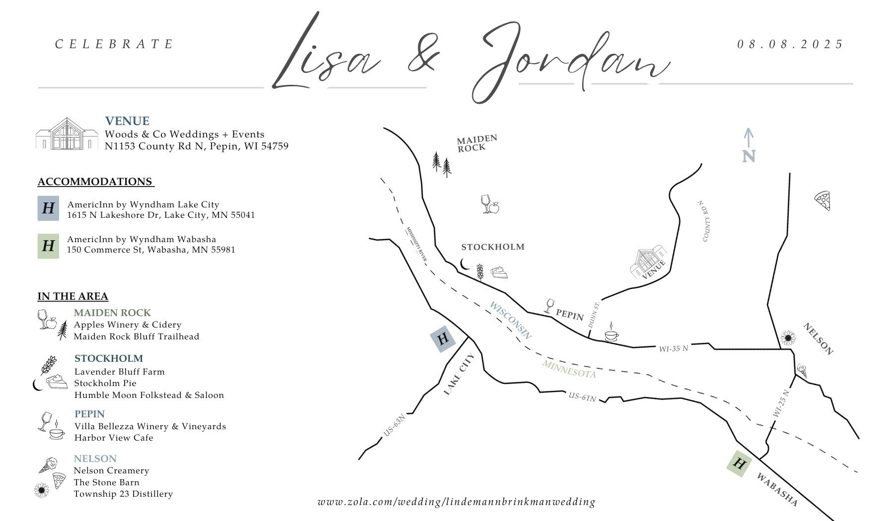 The Wedding Website of Lisa Lindemann and Jordan Brinkman